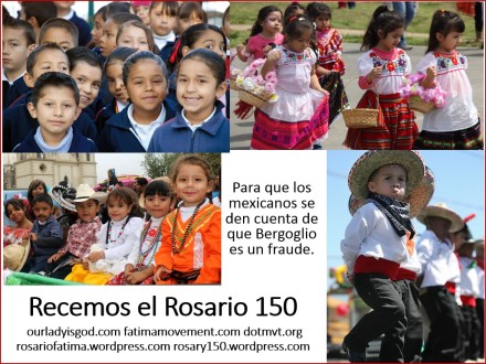 un rosario 150 por los mexicanos